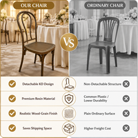 Chaises en résine plastique courbées pour événements, vente en gros, durables, empilables, pour banquets, dîners, fêtes, hôtels, mariages