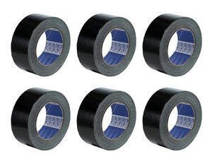 Mỹ băng 6-Pack Đen Duct băng 50mm x 25M chống thấm nước cách nhiệt DIY dính sửa chữa Băng - Product Image 3