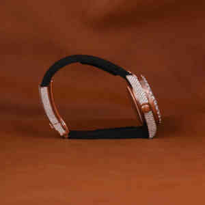 Reloj Elegante de Hip Hop con Diamantes de Moissanita para Hombre, Correa de Cuero, Resistente al Agua, Esfera de Cristal Analógica - Product Image 3