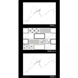 300x450mm diseño personalizado cerámica 30x45cm mexicano marfil Beige Color 12x18 pulgadas Digital impreso brillante azulejos de pared precio de la empresa OEM - Product Image 4