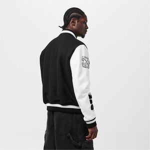 แพทช์ปักลายวินเทจแจ็คเก็ตเลตเทอร์แมนกระดุมเม็ดเดียวพร้อมคอตั้งทำในปากีสถาน - Product Image 3