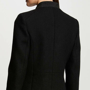 Última Colección: Abrigo Largo de Lana Tejida para Mujer, Estilo Vintage, Teñido Liso, Relleno Transpirable, Cierre con Cinturón, Abrigo de Invierno - Product Image 6