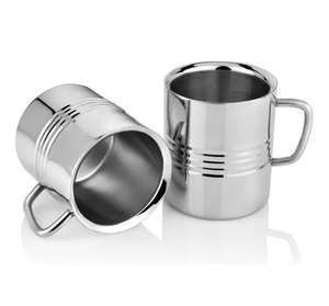 Taza de acero inoxidable directa de fábrica, taza de comida para sublimar, vajilla de Metal, tazas de cerveza para artículos de fiesta y gran oferta - Product Image 1