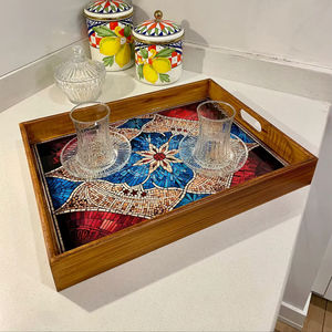 Plateau de service en bois MDF avec revêtement émaillé, design, hôtels et restaurants, articles de cuisine, plateau de table, haute qualité - Product Image 1