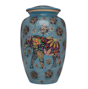 Urnas de diseño exclusivo con diseño de metal único de alta calidad estándar Urnas de cremación y diseño de acabado pintado - Product Image 4