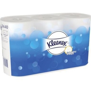 Papel Higiénico Kleenex Blanco de 3 Capas, 350 Hojas/Rollo 6 Rl./Paquete. - Product Image 1
