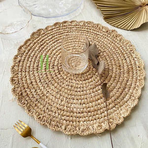Hot Seller Bamboo Bohemian Eco-Friendly Braided Plait Placemats Variety Sizes Custom <b>Table</b> Decorations for <b>Christmas</b> Handmade - Product Image 4