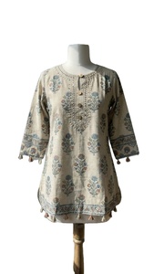 เสื้อครอปผู้หญิงมาแรง ดีไซน์ทันสมัย ผ้าฝ้ายปักลายอย่างดี สไตล์อินเดียดั้งเดิม ใส่สบายๆ ทำงานได้ ใส่ได้ทุกวัน ใส่ไปงานปาร์ตี้ได้ ซึมซับเหงื่อได้ดี - Product Image 6