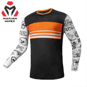 Tout le vêtement de sport de motocross pour hommes, femmes et unisexe, manches longues, impression sublimée, respirant, % polyester, vêtements de course - Product Image 1
