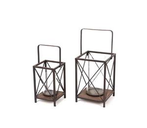 Linterna de metal decorativa blanca antigua para interiores, candelabro para jardín y casa de vacaciones para bodas y Navidad - Product Image 4