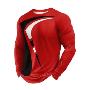 Camiseta deportiva de compresión de manga larga para hombre, ajustada, cuello redondo, tejido de punto elástico, Unisex, ideal para baloncesto, correr y entrenar - Product Image 6