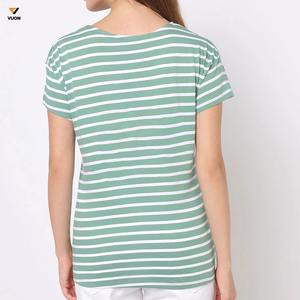 Camisetas de mujer con estampado de logotipo gráfico personalizado, diseños de camisetas de algodón transpirable para ropa informal, fabricante de camisetas por sublimación - Product Image 2