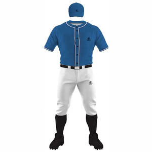 Vêtements de sport vierges ensemble d'uniformes de Baseball jeunesse respirant maillot de Baseball vierge maillots de Baseball pas cher sur mesure - Product Image 2