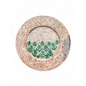 Platos Decorativos con Acabado Iridiscente de Nácar para Decoración de Mesa de Boda de Lujo - Product Image 2