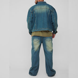 Veste en jean 100% coton de haute qualité pour hommes pour le printemps Veste élégante douce-Services de fabrication personnalisables disponibles - Product Image 6