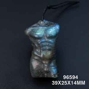 Handmade Vintage Bold Green Flash <b>Labradorite</b> <b>Pendant</b> Necklace Gold Plated Natural Gemstone Jewelry for Him for Engagement - Product Image 3