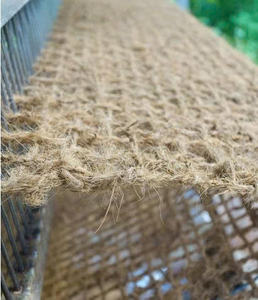 Tapis en fibres de coco tissés traditionnels, écologiques, adaptés aux animaux, tapis agricoles antidérapants avec motif végétal et animal pour - Product Image 3