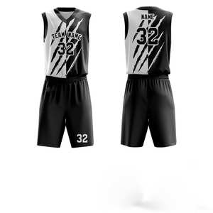 Nuevo Conjunto de Uniforme de Baloncesto Sublimado Personalizado Profesional Unisex, Ropa Deportiva Transpirable, Ligera y de Secado Rápido - Product Image 2