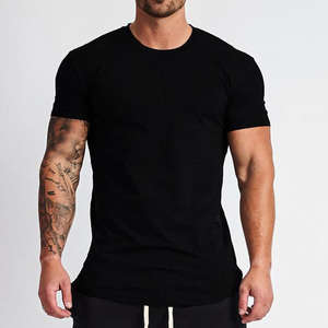 เสื้อยืดออกกำลังกายแนวสตรีทแบบลำลองสำหรับผู้ชายเสื้อยืดออกกำลังกาย90% ยิมผ้าโพลีเอสเตอร์10% สแปนเด็กซ์โลโก้ตามสั่ง - Product Image 6