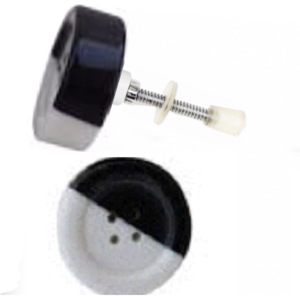 Botón de resina Premium perillas de armario tirador negro blanco uso versátil para cocina dormitorio sala de estar Villa Hotel escuela - Product Image 2