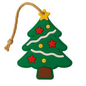 Étiquettes de Noël personnalisées en caoutchouc non toxique à suspendre - Product Image 5