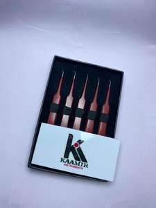Pinzas Profesionales para Pestañas Kaamir Instruments, Acero Inoxidable Suave, Fácil de Manejar, Ligeras, 10 mm de Longitud - Product Image 2