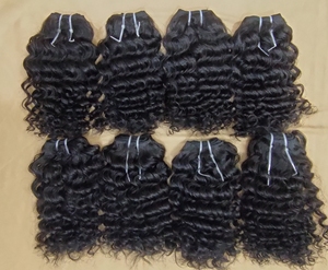 Paquetes de cabello ondulado de cuerpo indio negro Natural virgen 100%, grado de cabello Remy suave, proveedor directo, sin productos químicos, sin enredos, Onda de agua - Product Image 1