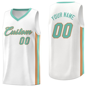 Customizable Basketball Jerseys <b>White</b> Tank Tops Name Number 3D Print Personalized Summer Loose Sports Tees <b>Vest</b> Top for <b>Men</b> XS - Product Image 1