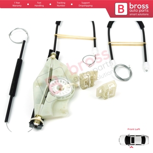 BWR574 ensemble de réparation de lève-vitre électrique avant gauche pour Toledo MK2 1M2 1998-2004 Leon MK1 1M1 1999-2006 1M0837461A - Product Image 4