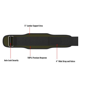 Vente en gros Ceinture en néoprène authentique personnalisée Ceinture de protection ajustable en néoprène pour salle de sport - Product Image 2