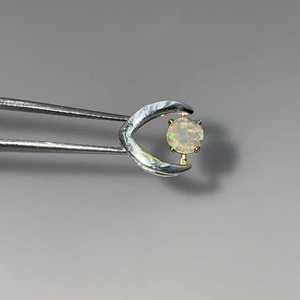 Colgante de Ópalo de Fuego Etíope Natural, Chapado en Plata sobre Latón, Ópalo Blanco Pulido, Joyería de Piedras Preciosas, Estilo Vintage, para Bodas, Cristianos - Product Image 2