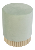 Tabouret ottoman rond blanc, chaise de maquillage, tabouret de salon rond