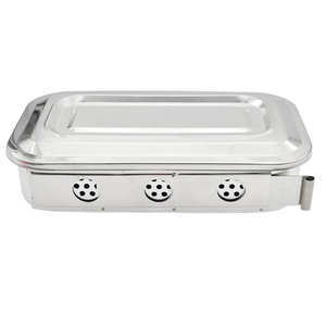 Utensilios Caja de esterilización de Instrumentos dentales de acero inoxidable con cubierta Instrumentos quirúrgicos Holloware Caja Holloware aprobada - Product Image 4
