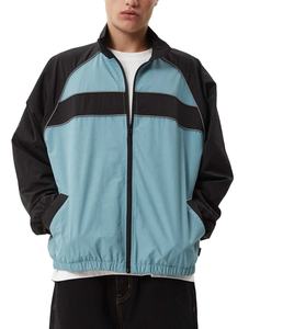 Chaqueta Cortavientos Personalizada de Verano, Secado Rápido, Impermeable, Ropa Deportiva para Exteriores, Chaqueta Cortavientos de Nailon, Bloques de Color, Cremallera, Chaqueta Arrugada - Product Image 5