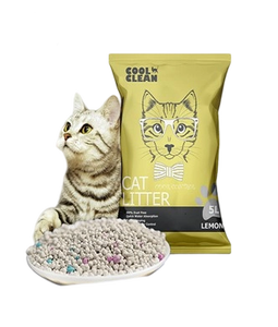 ทรายแมวสีเหลืองดูดซับได้สูงกำจัดกลิ่นอย่างรวดเร็วทำความสะอาดเย็น - Product Image 6