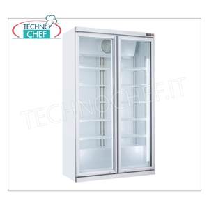 Refrigerador de Vidrio de 2 Puertas Technochef DC1050, 1050 Litros, Temperatura Ventilada Fuente de Energía Eléctrica Clase C de -1/+10C - Product Image 1