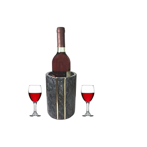 Porte-bouteille de vin en marbre refroidisseur de bière seau à champagne adapté aux fêtes et bars articles de décoration de bouteille de vin - Product Image 5