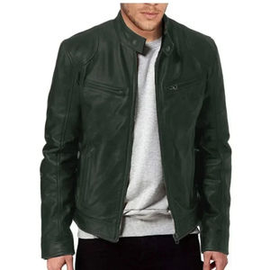 Chaqueta de Motociclista de Cuero para Hombre, Estilo Urbano, Transpirable, de Moda, con Envío Aéreo - Product Image 3