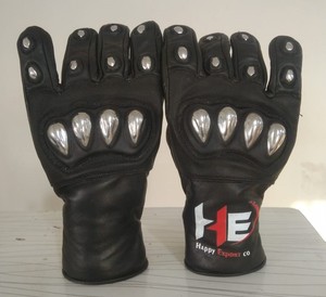 ถุงมือแข่งรถมอเตอร์ไซด์หนังแท้สำหรับชายและหญิงถุงมือแข่งรถมอเตอร์ไซด์สำหรับกีฬาและขี่จักรยานดีไซน์โลโก้ตามสั่ง - Product Image 4