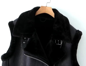 Gilet d'hiver en toile imperméable de style personnalisé de haute qualité, en cuir PU, pour hommes, grande taille, séchage rapide, réversible, pour utilisation en plein air, en moto - Product Image 4