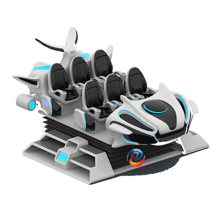 360 Degree 9D Vr Motion Chair Four Seat warship game machine