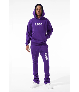 Ensemble de survêtement professionnel pour homme, sweat-shirt et pantalon de survêtement respirant et lourd pour l'hiver, survêtement chaud avec logo personnalisé, sweat-shirt à capuche de marque pour le printemps - Product Image 5