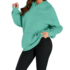 เสื้อฮู้ดสวมหัวผ้าคอตตอนฟลีซ100% ของผู้หญิงระบายอากาศได้ดีสวมใส่สบายปักคุณภาพสูงสำหรับฤดูหนาว - Product Image 3