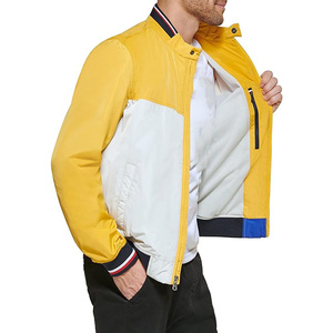 Chaqueta de bombardero de satén para hombre, ropa de calle de moda personalizada, Chaqueta corta informal gruesa de invierno para hombre - Product Image 4