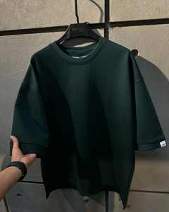 Vente en gros T-shirt 100% coton pour hommes T-shirt de luxe surdimensionné à épaules tombantes col rond Streetwear Design T-shirt vierge - Product Image 1