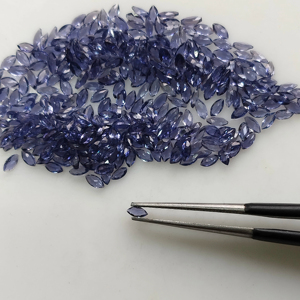 Iolita Natural de 3x1.5MM, Corte Marquesa Facetado, Piedra Preciosa Suelta de la Mejor Calidad con Efectos Pleocróicos para la Fabricación de Joyas - Product Image 5