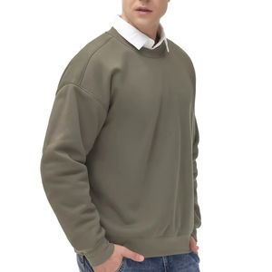 Mode pull à manches longues sport athlétique bases polaire coton mélangé sweat pour homme 100% coton sweat homme blanc - Product Image 5