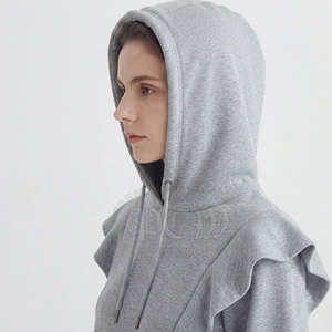 Nouvel Arrivage Ensemble de Survêtement Court d'Hiver pour Femme, Couleur Unie, Élégant, Décontracté, Tendance, Style Urbain, Deux Pièces, 100% - Product Image 6