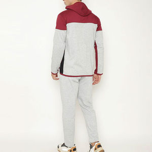 Ensemble de survêtements deux pièces à livraison rapide pour hommes, survêtement respirant et uni avec logo imprimé personnalisé pour l'hiver - Product Image 2