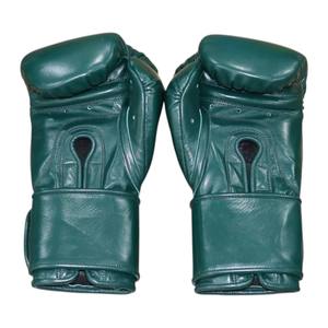 Guantes de boxeo profesionales MMA más vendidos de Color verde de cuero genuino hechos a medida de alta calidad - Product Image 3